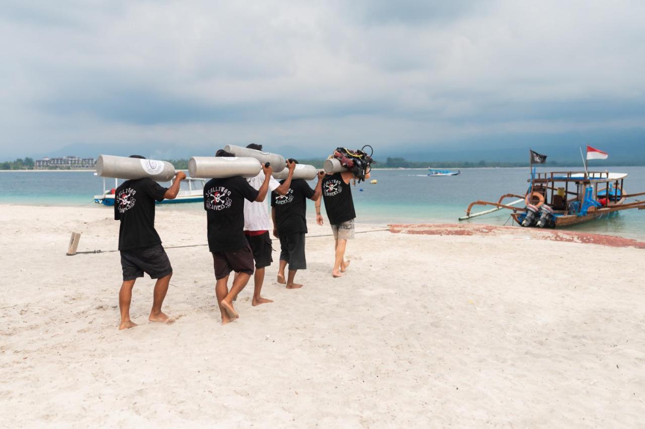 Scallywags Beach Club Gili Air Exteriér fotografie
